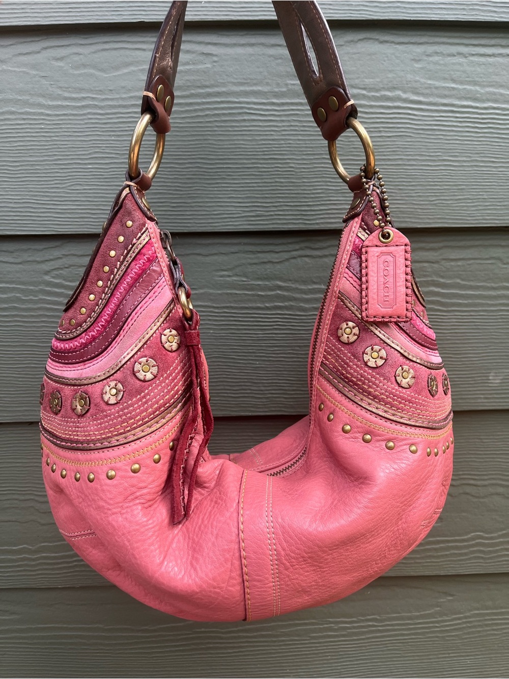 Vintage Coach Soho Shoulder Bag - Style 10478 - Pink